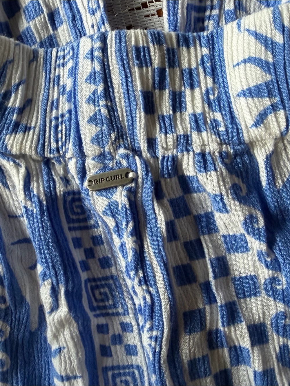 Rip Curl Blue San Carlos Boho Beach Pants, Size XS - Picture 4 of 4